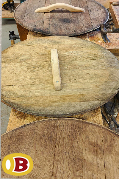 houten deksel met handvat maat 58 t/m 64 cm