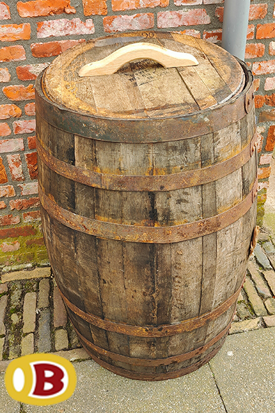 whisky vat met los deksel en handvat